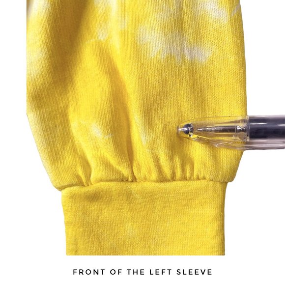 Urban Outfitters Sublime Long Beach Yellow Tie Dye Oversized Sweatshirt - Picture 7 of 8